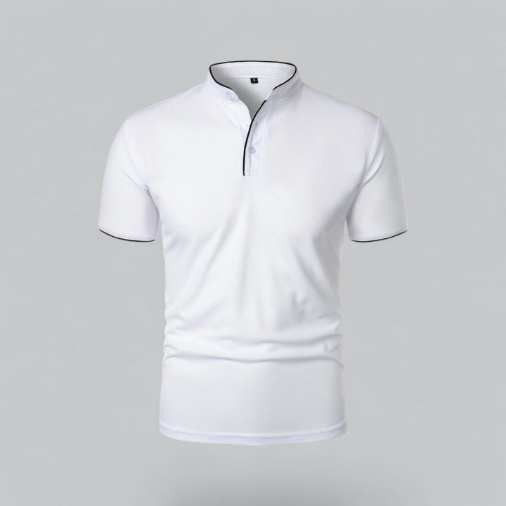 Polo Col Mao Boutonné Homme