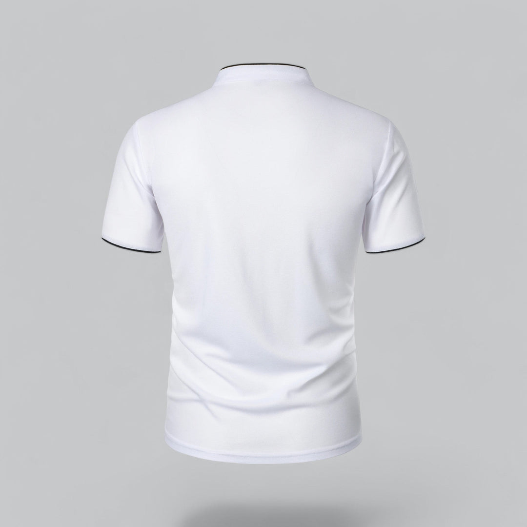 Polo Col Mao Boutonné Homme