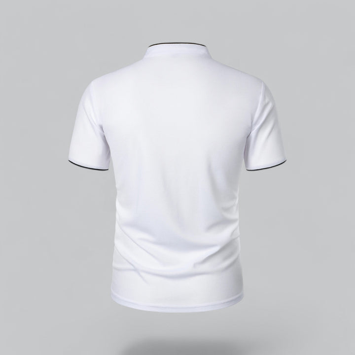 Polo Col Mao Boutonné Homme