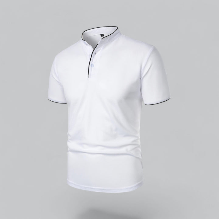 Polo Col Mao Boutonné Homme