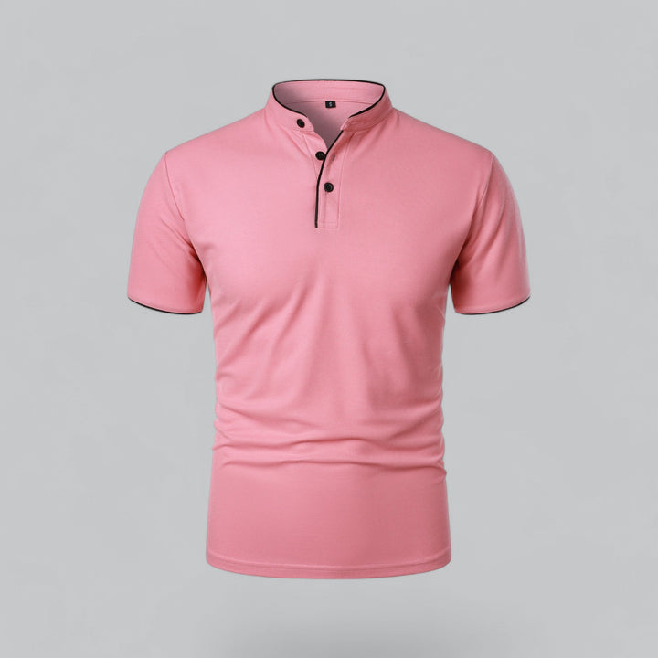 Polo Col Mao Boutonné Homme