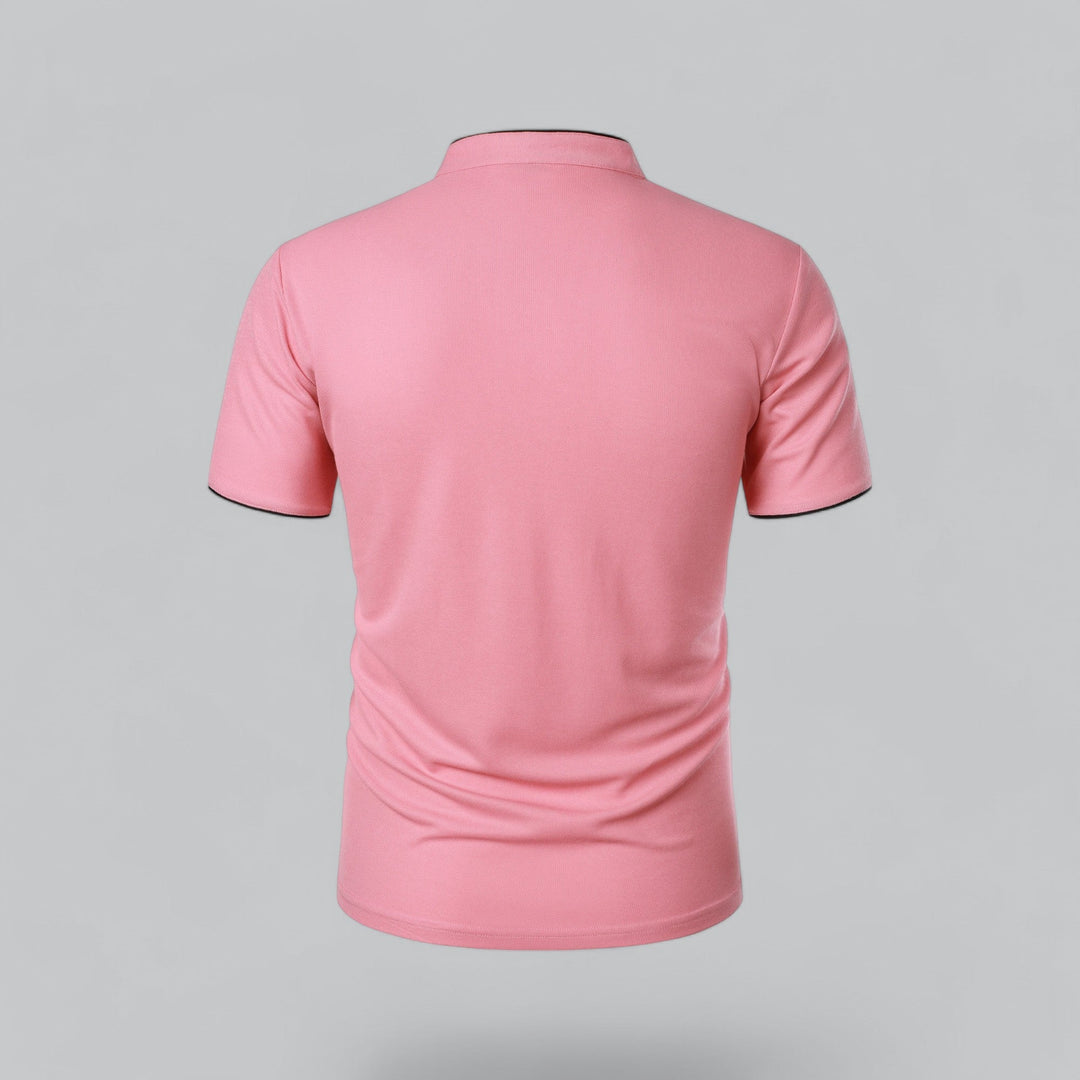 Polo Col Mao Boutonné Homme