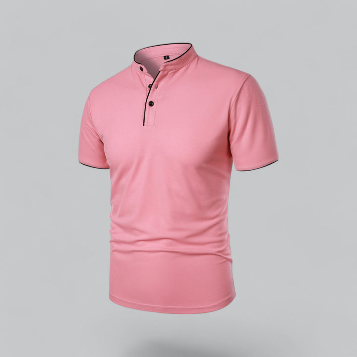 Polo Col Mao Boutonné Homme