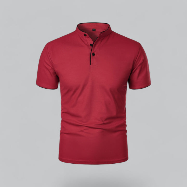 Polo Col Mao Boutonné Homme
