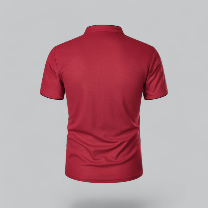 Polo Col Mao Boutonné Homme