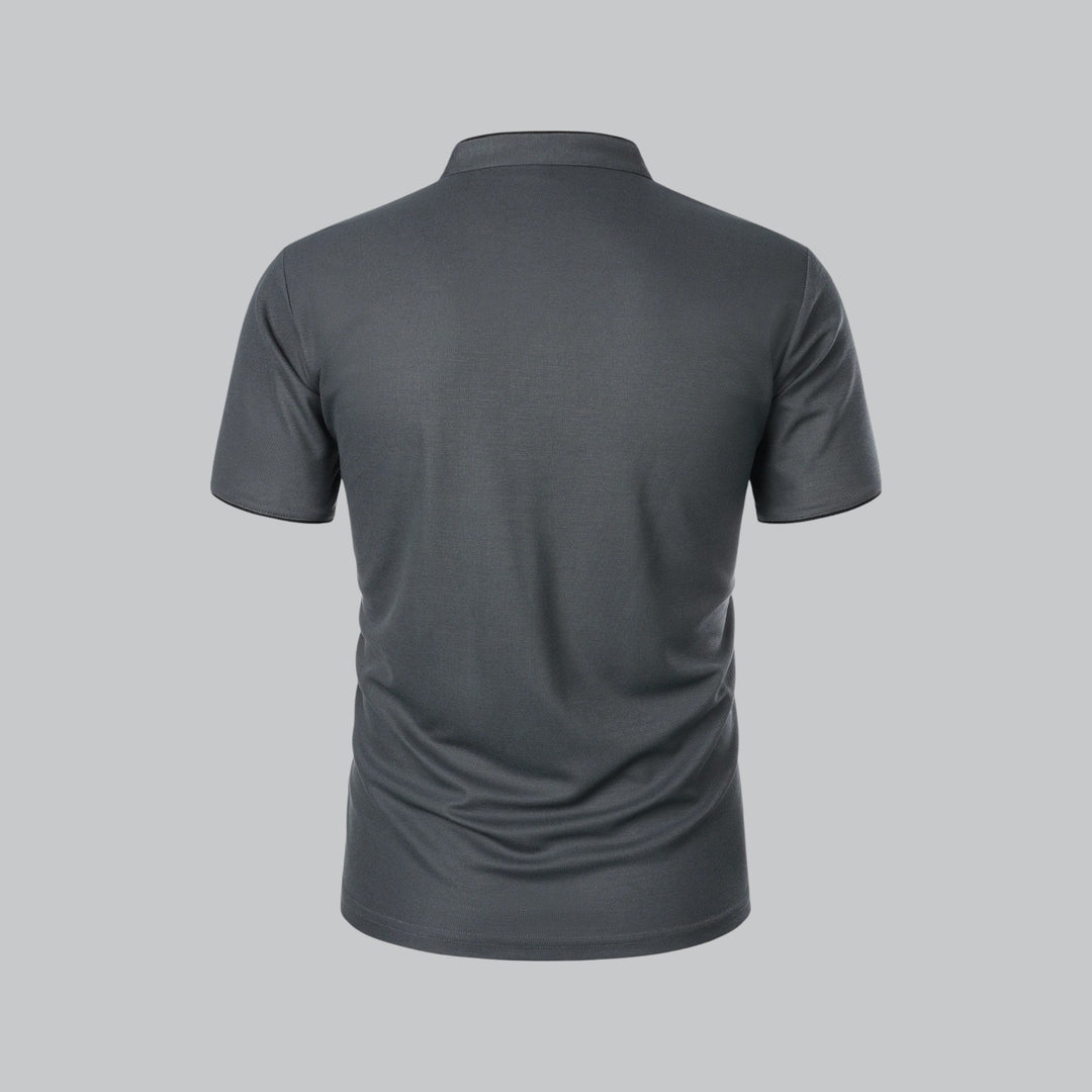 Polo Col Mao Boutonné Homme