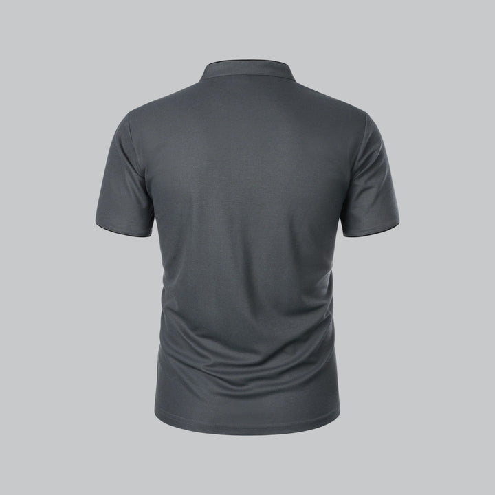 Polo Col Mao Boutonné Homme