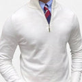 Men's Zip-Up High-Neck Sweater