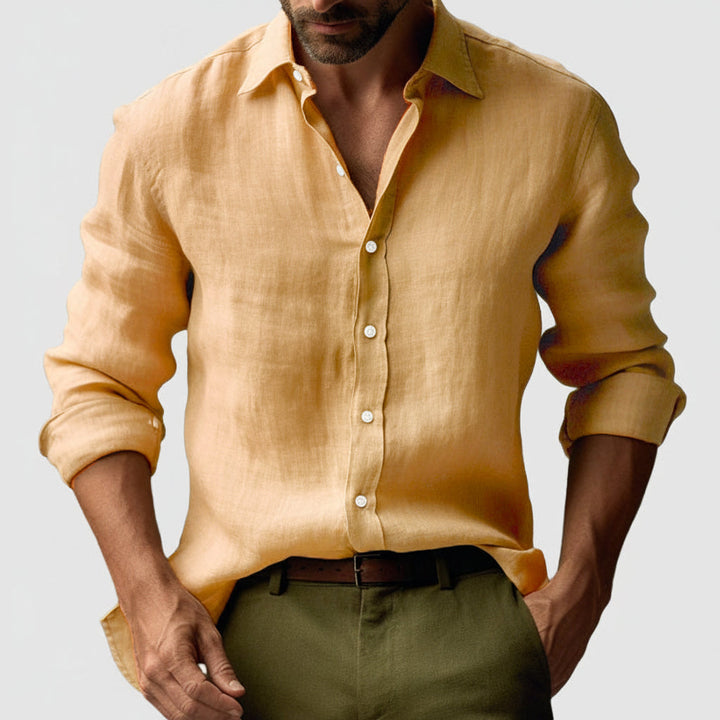 Chemise en Lin Élégante Homme