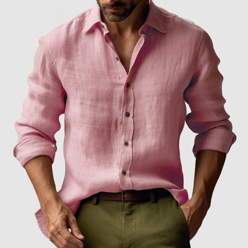 Chemise en Lin Élégante Homme