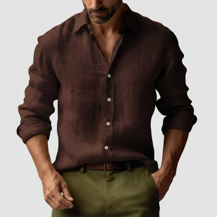 Chemise en Lin Élégante Homme
