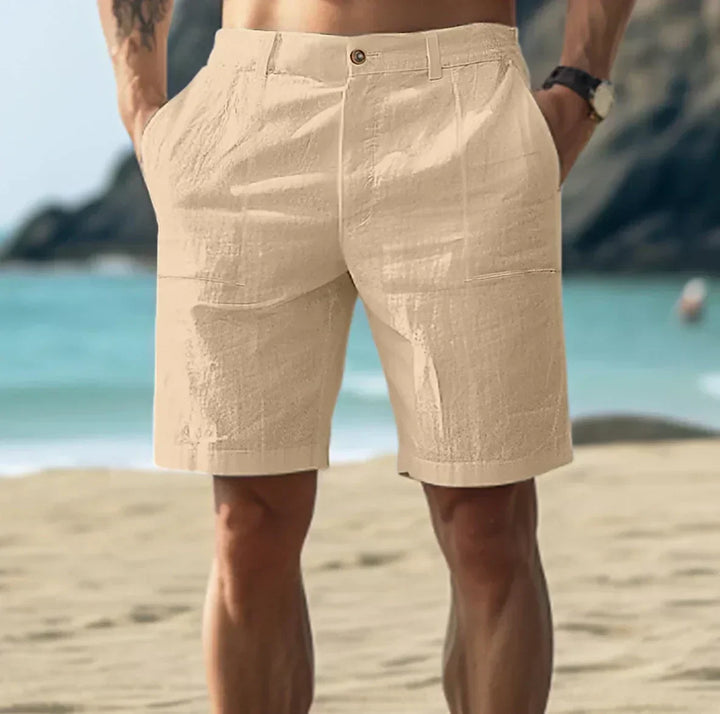 Short en Lin Élégant Homme