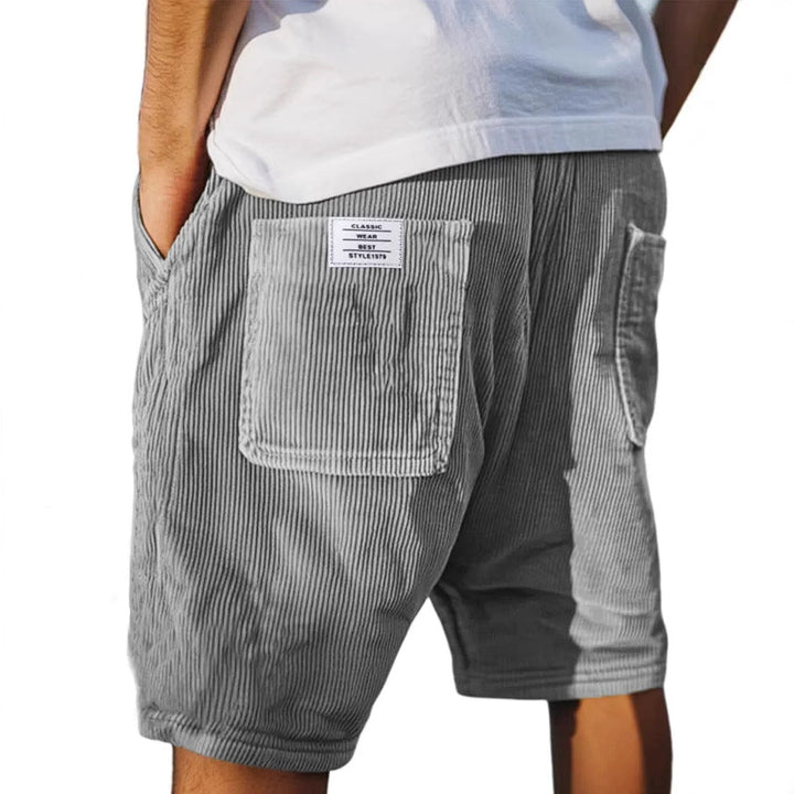 Short en Velours Côtelé Multipoches Homme