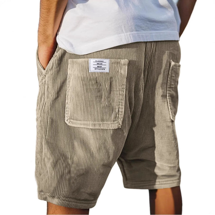 Short en Velours Côtelé Multipoches Homme