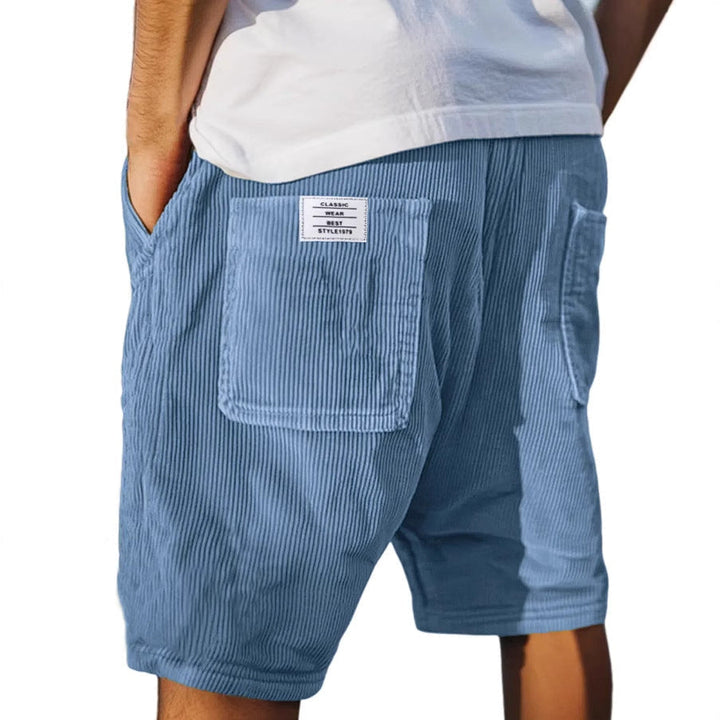 Short en Velours Côtelé Multipoches Homme