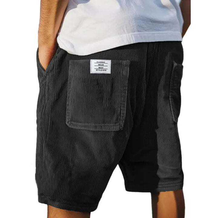 Short en Velours Côtelé Multipoches Homme