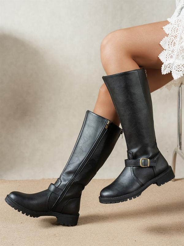 Bottes Hautes à Boucle Femme
