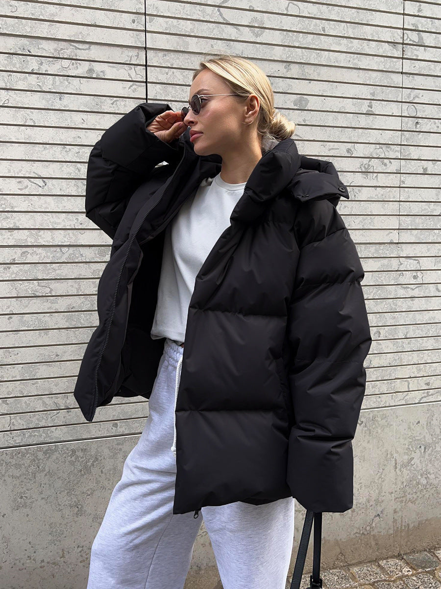 Doudoune Oversize à Capuche Femme