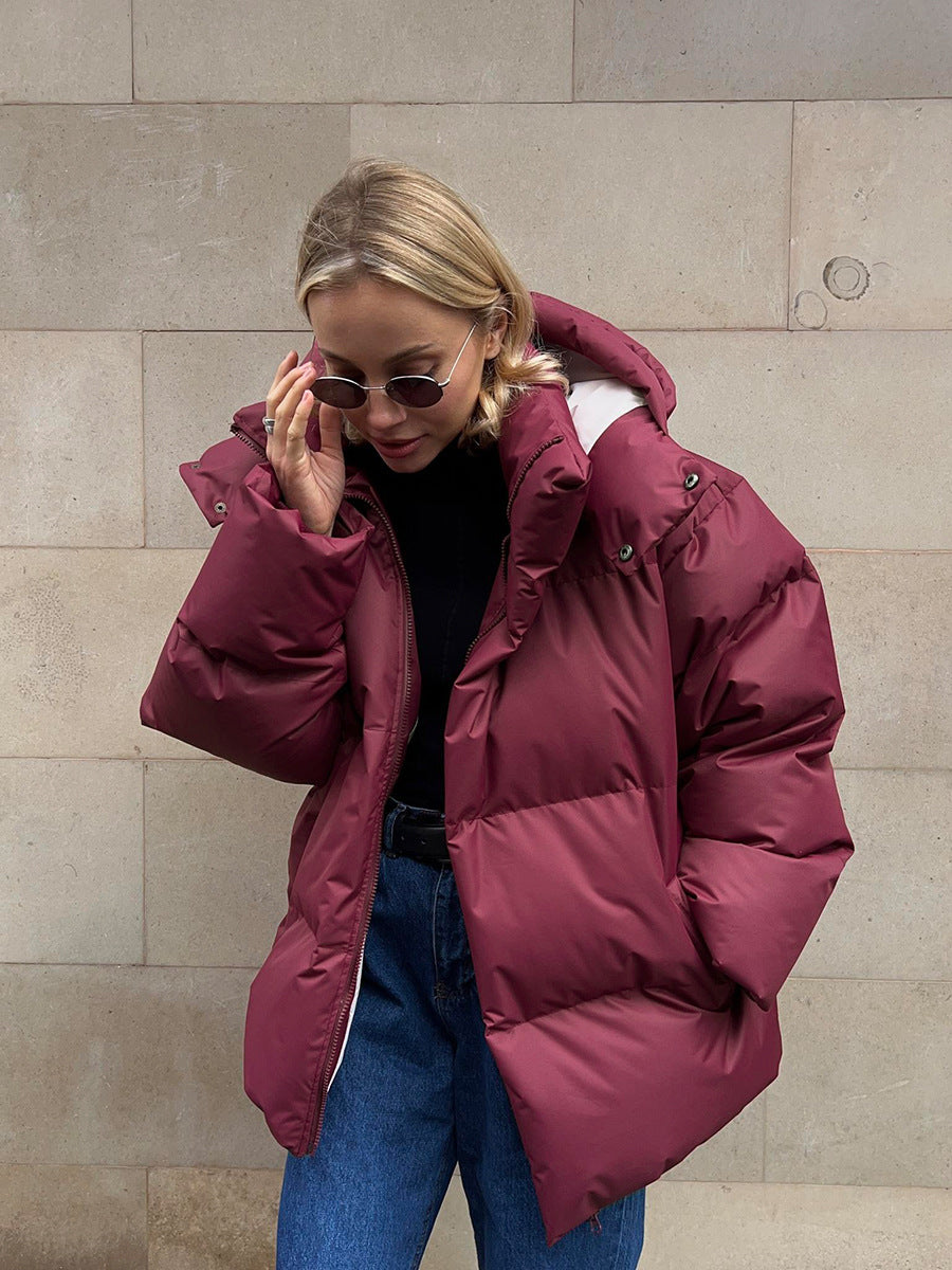Doudoune Oversize à Capuche Femme
