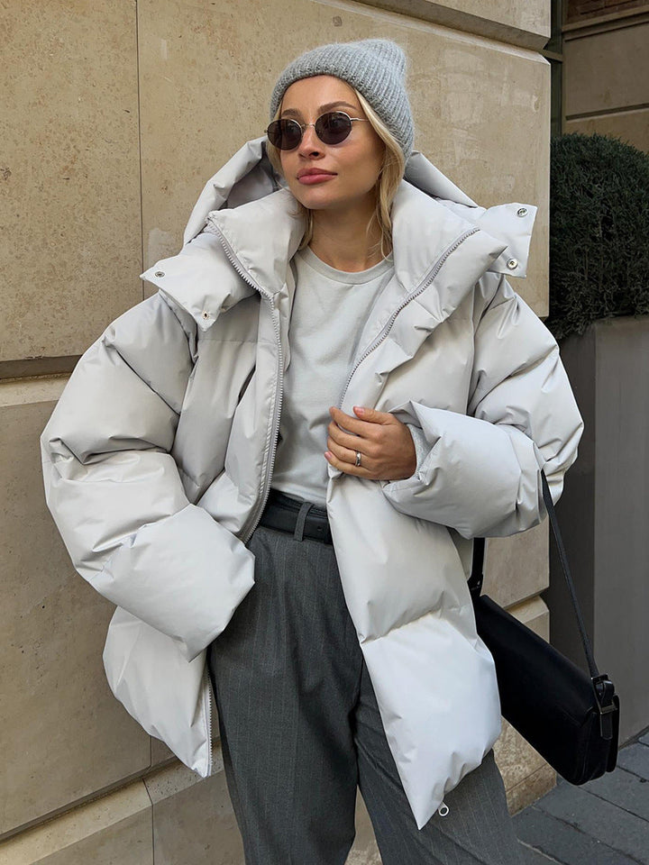 Doudoune Oversize à Capuche Femme