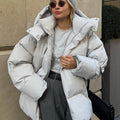 Doudoune Oversize à Capuche Femme