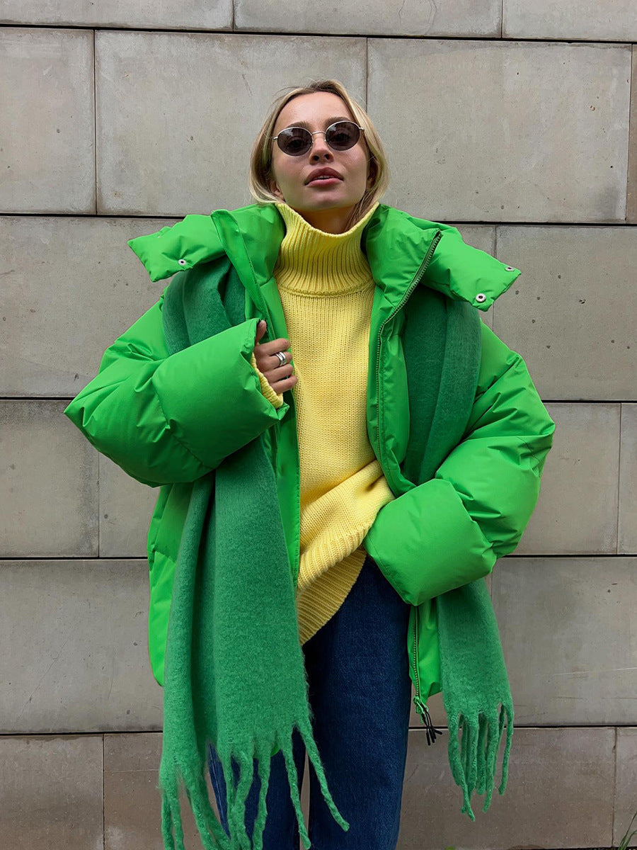 Doudoune Oversize à Capuche Femme