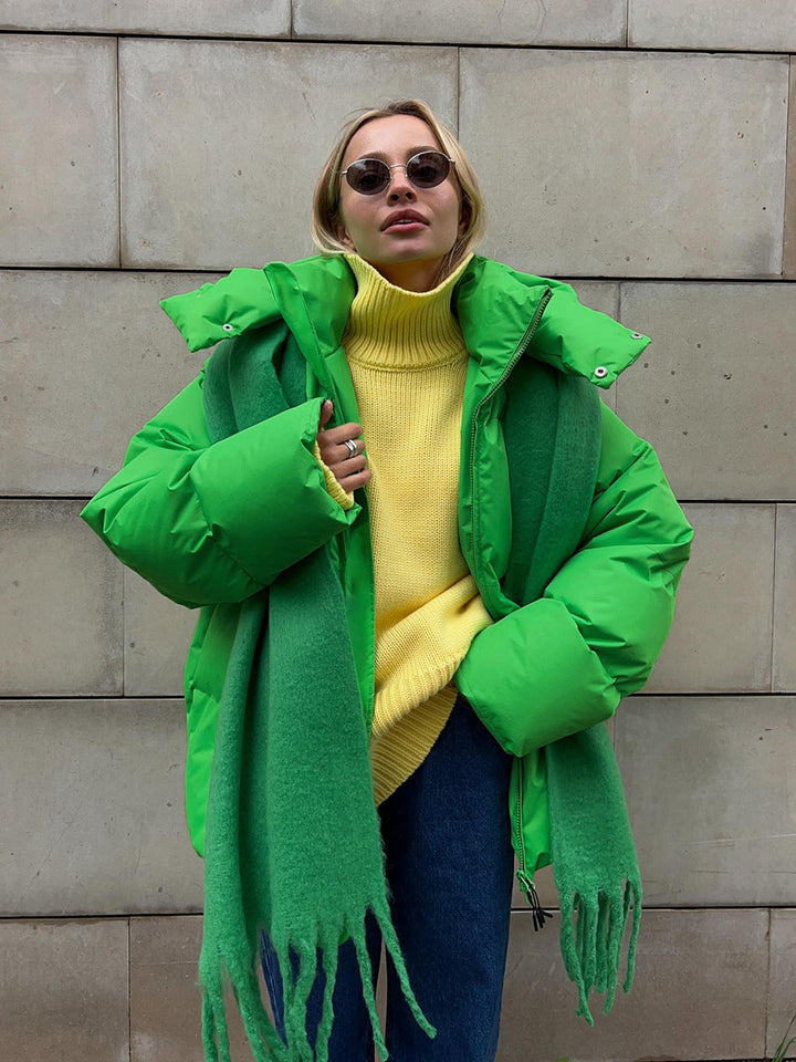 Doudoune Oversize à Capuche Femme