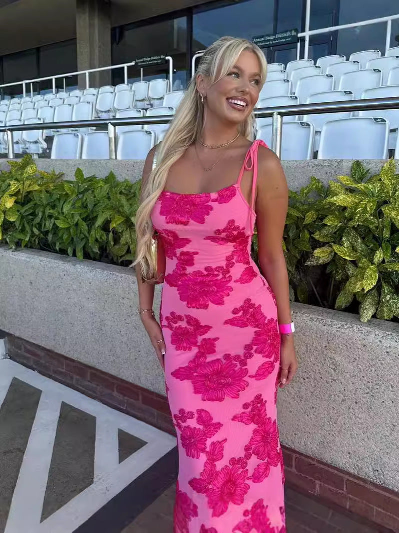 Robe Maxi Fleurie Sirène Femme