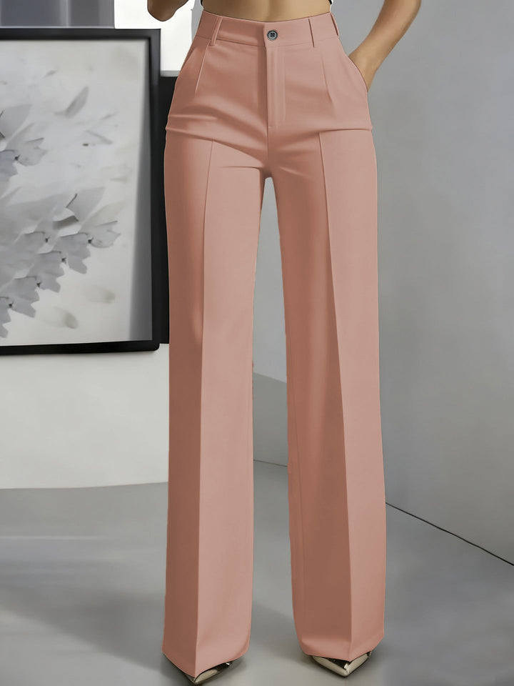 Pantalon Large Taille Haute Femme