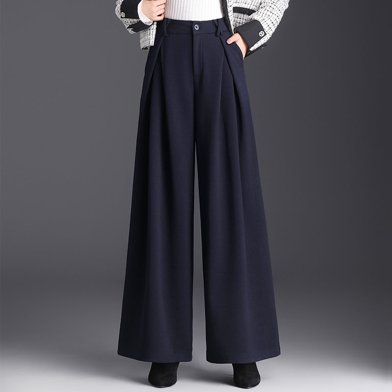 Pantalon Large Plissé Femme