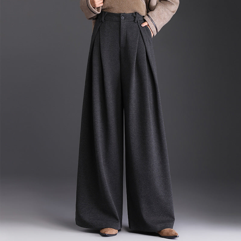 Pantalon Large Plissé Femme