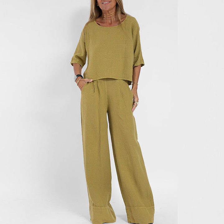 Ensemble Pantalon Large Femme