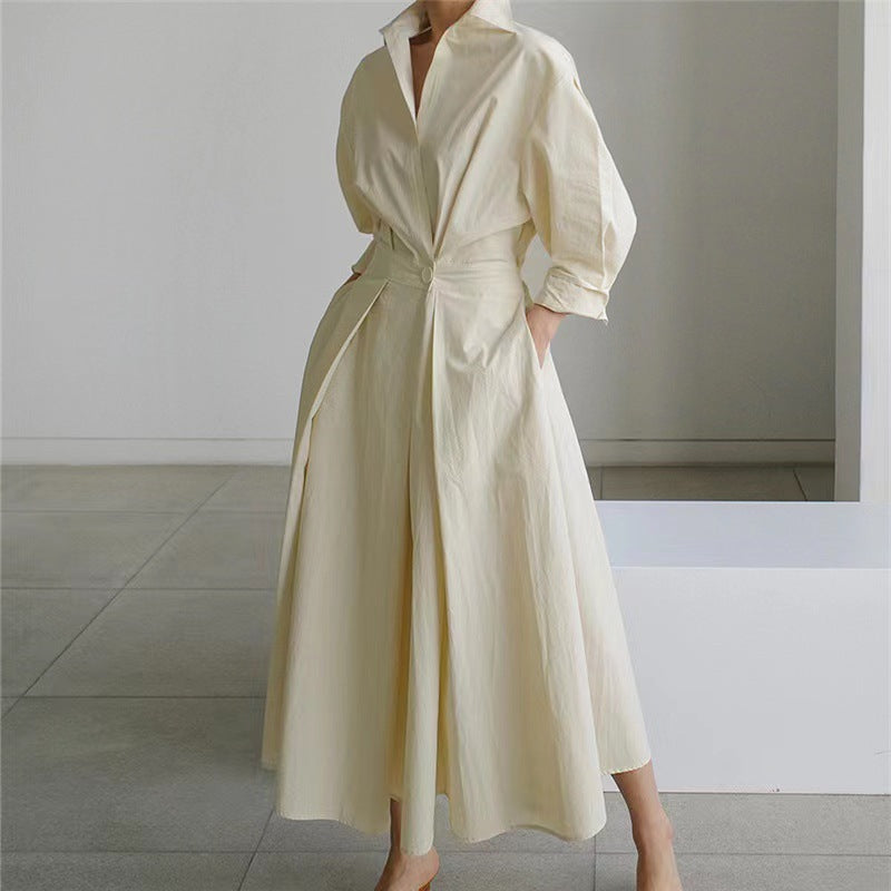 Robe Chemise Ceinturée Femme