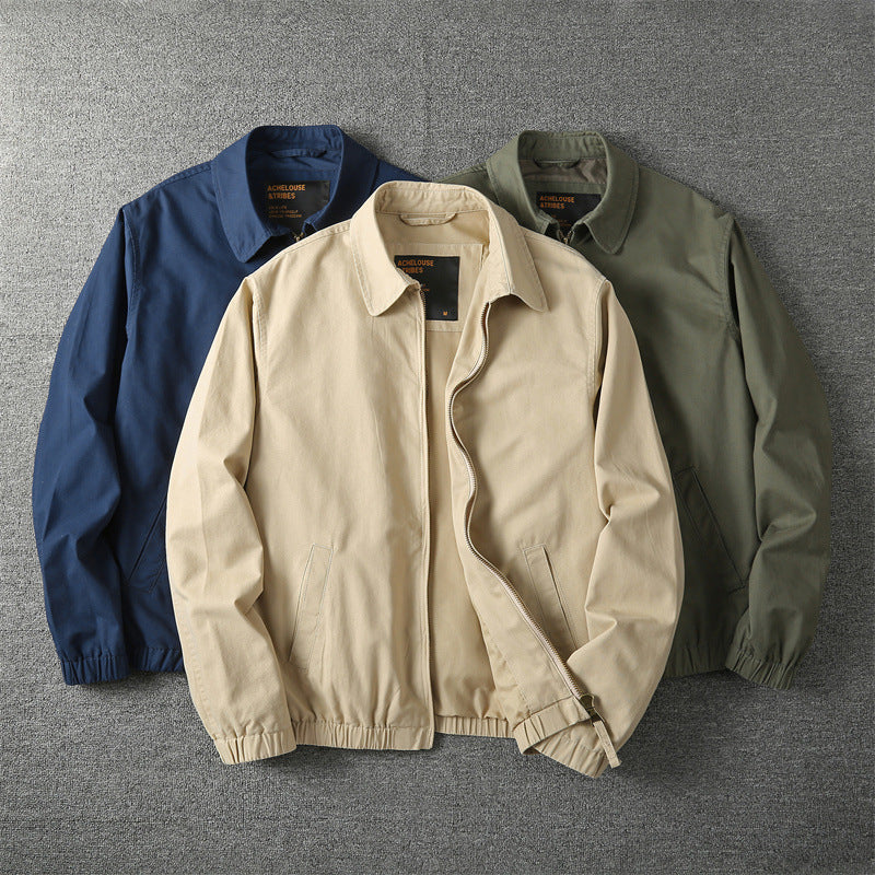 Blouson Léger à Fermeture Zippée Homme