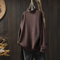 Pull Col Roulé en Maille Texturée Femme