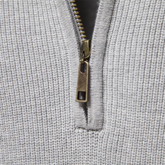Pull à Col Montant Demi-Zip Homme