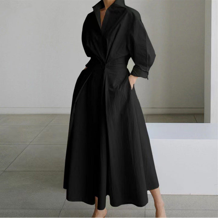 Robe Chemise Ceinturée Femme