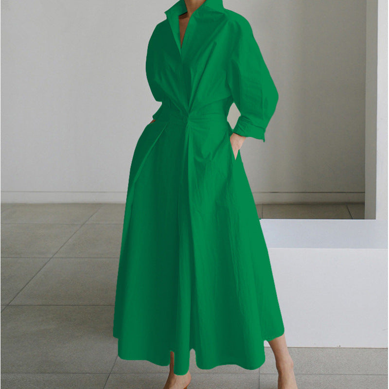 Robe Chemise Ceinturée Femme