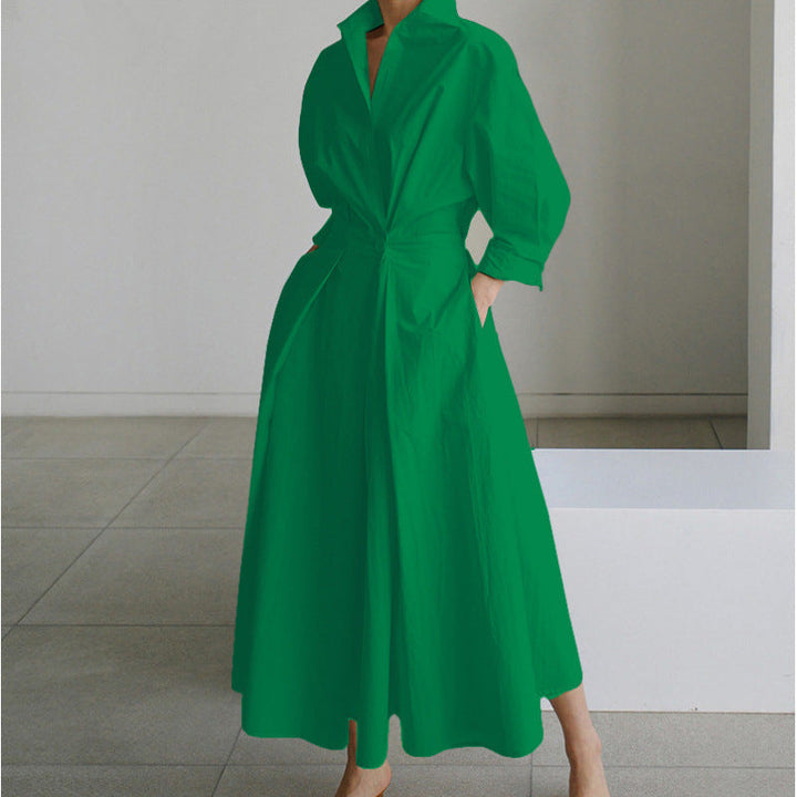 Robe Chemise Ceinturée Femme