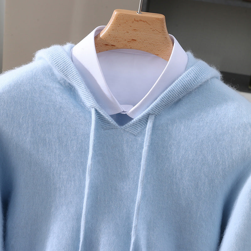 Pull en Maille à Capuche Homme