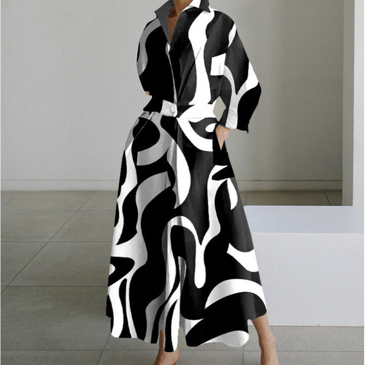 Robe Chemise Ceinturée Femme