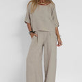 Women's Wide-Leg Pants Set