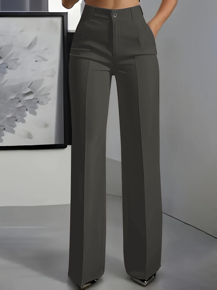 Pantalon Large Taille Haute Femme