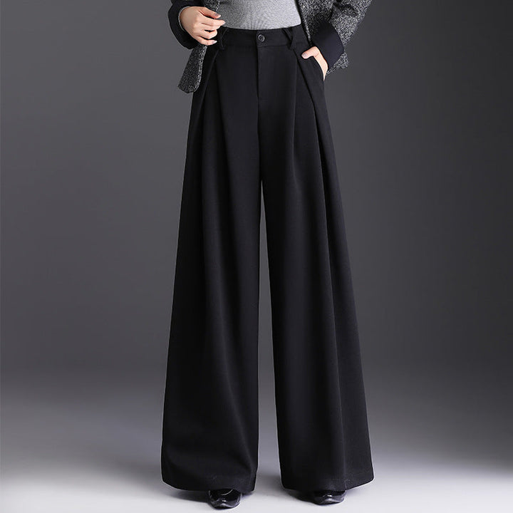 Pantalon Large Plissé Femme