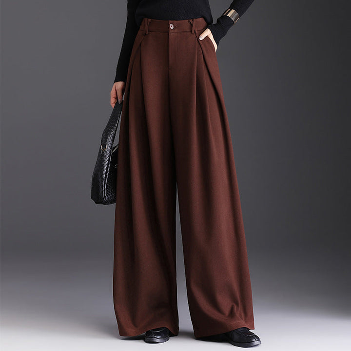 Pantalon Large Plissé Femme