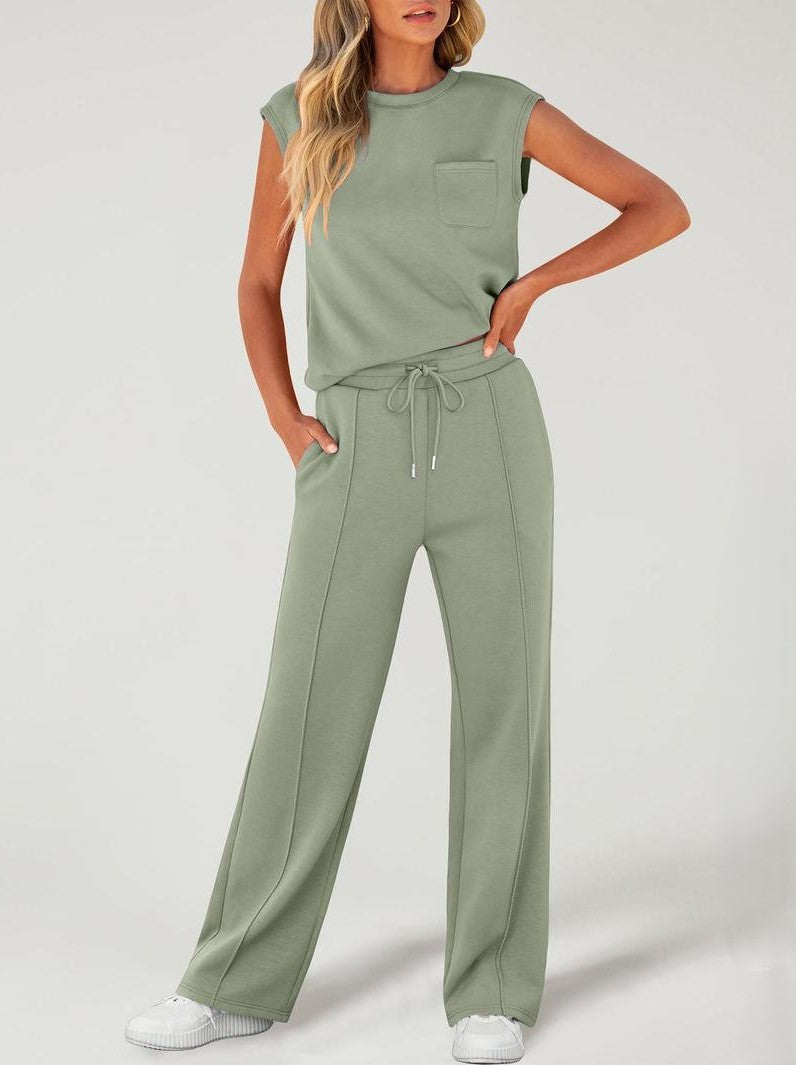 Ensemble 2 Pièces Haut Sans Manches Femme