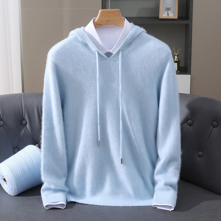 Pull en Maille à Capuche Homme