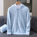 Men's hooded knit sweater