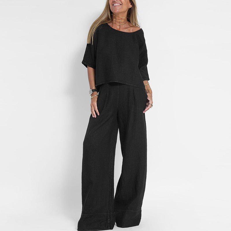 Ensemble Pantalon Large Femme