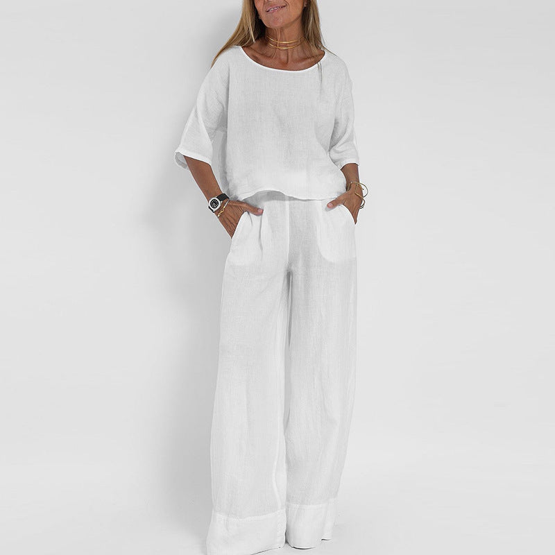Ensemble Pantalon Large Femme